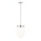Z-Lite Gideon Pendant, 1-Light, 12.5 In.W x 16 In.H, Polished Nickel/Etched Opal 1945P12-PN - alternate 4
